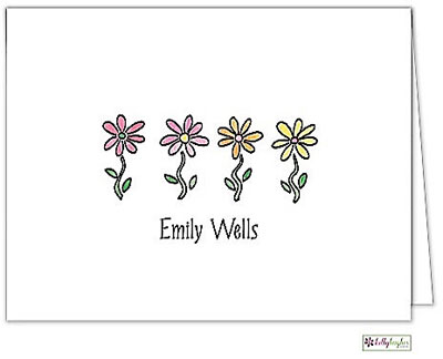 Stationery/Thank You Notes by Kelly Hughes Designs (Row Of Daisies)