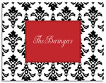 Stationery/Thank You Notes by Kelly Hughes Designs (Black Damask)