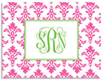 Stationery/Thank You Notes by Kelly Hughes Designs (Pink Damask)