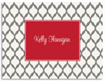 Stationery/Thank You Notes by Kelly Hughes Designs (Grey Lattice)