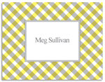 Stationery/Thank You Notes by Kelly Hughes Designs (Yellow Gingham)