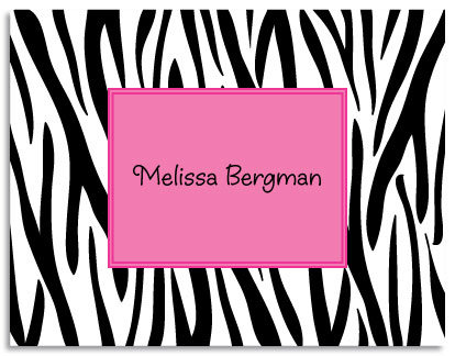 Stationery/Thank You Notes by Kelly Hughes Designs (Black Zebra) Stationery/Thank You Notes by Kelly Hughes Designs (Black Zebra)