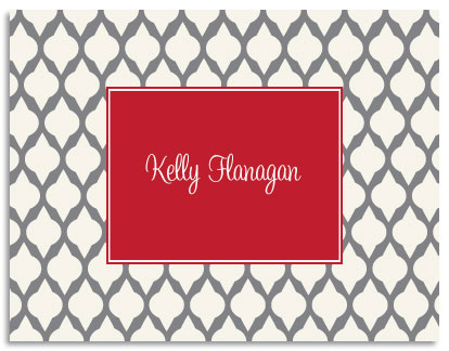 Stationery/Thank You Notes by Kelly Hughes Designs (Grey Lattice) Stationery/Thank You Notes by Kelly Hughes Designs (Grey Lattice)