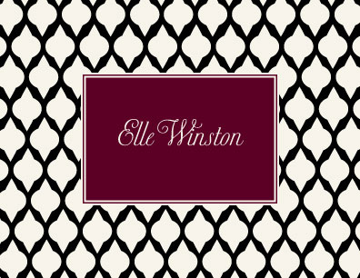 Stationery/Thank You Notes by Kelly Hughes Designs (Bordeaux Lattice) Stationery/Thank You Notes by Kelly Hughes Designs (Bordeaux Lattice)