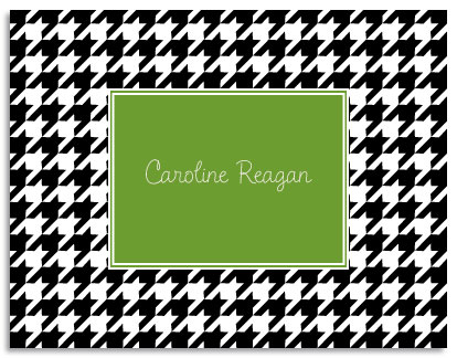 Stationery/Thank You Notes by Kelly Hughes Designs (Black Houndstooth)