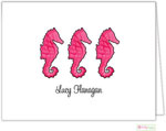 Stationery/Thank You Notes by Kelly Hughes Designs (Seahorse In Pink)