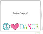 Stationery/Thank You Notes by Kelly Hughes Designs (Peace Love Dance)