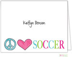 Stationery/Thank You Notes by Kelly Hughes Designs (Peace Love Soccer)