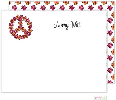 Stationery/Thank You Notes by Kelly Hughes Designs (Peace And Daisies)