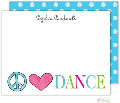 Stationery/Thank You Notes by Kelly Hughes Designs (Peace Love Dance) Stationery/Thank You Notes by Kelly Hughes Designs (Peace Love Dance)