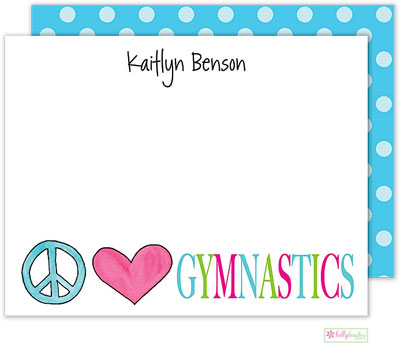 Stationery/Thank You Notes by Kelly Hughes Designs (Peace Love Gymnastics)