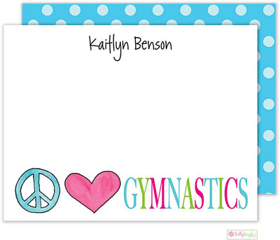 Stationery/Thank You Notes by Kelly Hughes Designs (Peace Love Gymnastics) Stationery/Thank You Notes by Kelly Hughes Designs (Peace Love Gymnastics)