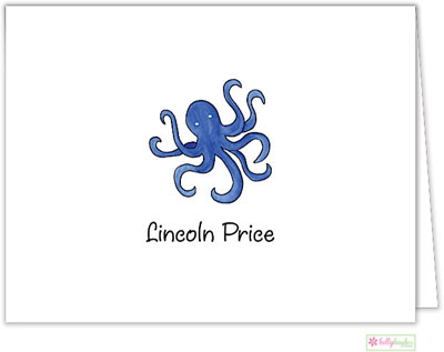 Stationery/Thank You Notes by Kelly Hughes Designs (Blue Octopus) Stationery/Thank You Notes by Kelly Hughes Designs (Blue Octopus)