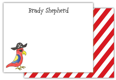 Stationery/Thank You Notes by Kelly Hughes Designs (Pirate Parrot)