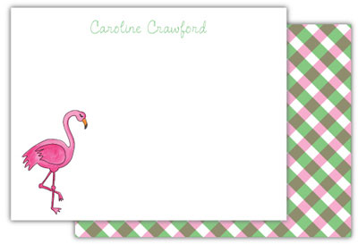 Stationery/Thank You Notes by Kelly Hughes Designs (Fancy Flamingo)