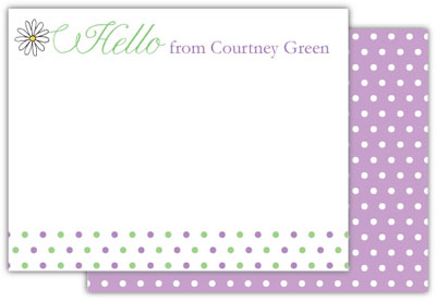 Stationery/Thank You Notes by Kelly Hughes Designs (Daisy Dots)