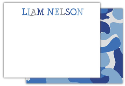 Stationery/Thank You Notes by Kelly Hughes Designs (Blue Camo) Stationery/Thank You Notes by Kelly Hughes Designs (Blue Camo)