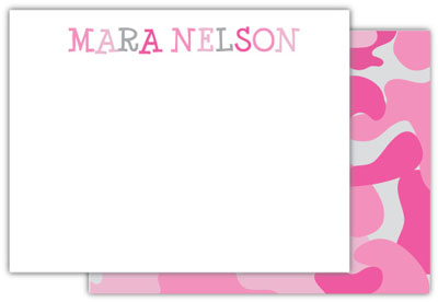 Stationery/Thank You Notes by Kelly Hughes Designs (Pink Camo)