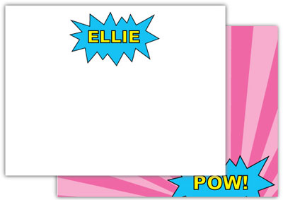 Stationery/Thank You Notes by Kelly Hughes Designs (Pink Superhero)