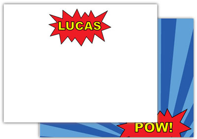 Stationery/Thank You Notes by Kelly Hughes Designs (Blue Superhero) Stationery/Thank You Notes by Kelly Hughes Designs (Blue Superhero)