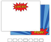 Stationery/Thank You Notes by Kelly Hughes Designs (Blue Superhero)