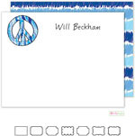 Stationery/Thank You Notes by Kelly Hughes Designs (Peace Out Blue)