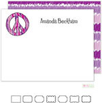 Stationery/Thank You Notes by Kelly Hughes Designs (Peace Out Purple)