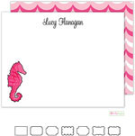 Stationery/Thank You Notes by Kelly Hughes Designs (Seahorse In Pink)