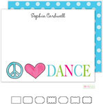 Stationery/Thank You Notes by Kelly Hughes Designs (Peace Love Dance)