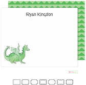 Stationery/Thank You Notes by Kelly Hughes Designs (Green Dragon)