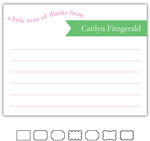 Stationery/Thank You Notes by Kelly Hughes Designs (Green Flag Thank You)