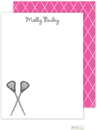 Stationery/Thank You Notes by Kelly Hughes Designs (Lacrosse Pink)