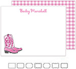 Stationery/Thank You Notes by Kelly Hughes Designs (Cowgirl Boots)