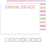 Stationery/Thank You Notes by Kelly Hughes Designs (Block Letters in Pink)
