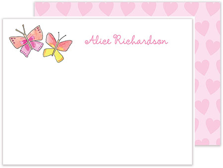 Stationery/Thank You Notes by Kelly Hughes Designs (Butterfly Kisses) Stationery/Thank You Notes by Kelly Hughes Designs (Butterfly Kisses)