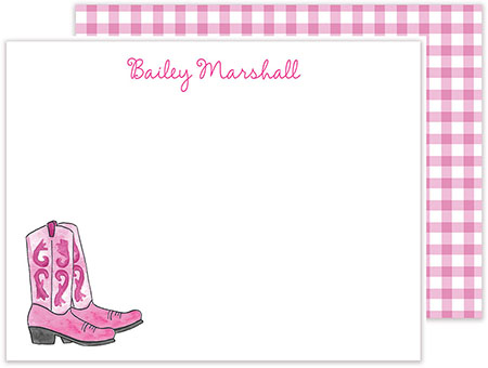 Stationery/Thank You Notes by Kelly Hughes Designs (Cowgirl Boots)