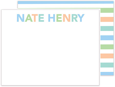 Stationery/Thank You Notes by Kelly Hughes Designs (Block Letters in Blue) Stationery/Thank You Notes by Kelly Hughes Designs (Block Letters in Blue)