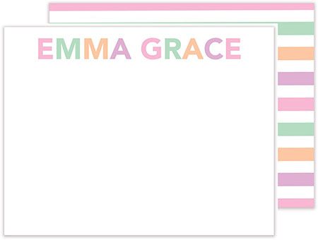 Stationery/Thank You Notes by Kelly Hughes Designs (Block Letters in Pink) Stationery/Thank You Notes by Kelly Hughes Designs (Block Letters in Pink)