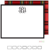 Stationery/Thank You Notes by Kelly Hughes Designs (Red Plaid)