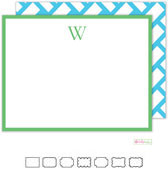 Stationery/Thank You Notes by Kelly Hughes Designs (Aqua Basketweave)