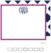Stationery/Thank You Notes by Kelly Hughes Designs (Navy Ikat)