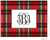 Stationery/Thank You Notes by Kelly Hughes Designs (Red Plaid)