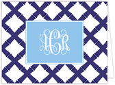 Stationery/Thank You Notes by Kelly Hughes Designs (Navy Bamboo)