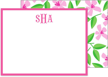 Stationery/Thank You Notes by Kelly Hughes Designs (Pink Blossom)