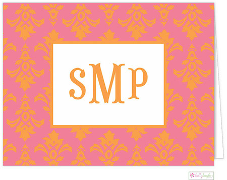 Stationery/Thank You Notes by Kelly Hughes Designs (Tangerine Damask) Stationery/Thank You Notes by Kelly Hughes Designs (Tangerine Damask)