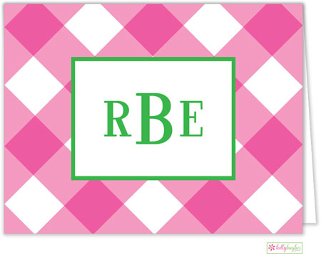 Stationery/Thank You Notes by Kelly Hughes Designs (Pink Check) Stationery/Thank You Notes by Kelly Hughes Designs (Pink Check)