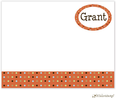 Personalized Stationery/Thank You Notes by Little Lamb Design - Dotted Personalized Stationery/Thank You Notes by Little Lamb Design - Dotted