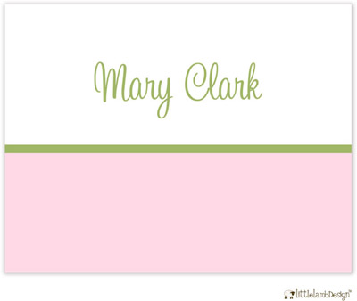 Personalized Stationery/Thank You Notes by Little Lamb Design - Pink Lace Personalized Stationery/Thank You Notes by Little Lamb Design - Pink Lace