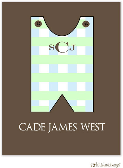 Personalized Stationery/Thank You Notes by Little Lamb Design - Jon Jon Personalized Stationery/Thank You Notes by Little Lamb Design - Jon Jon