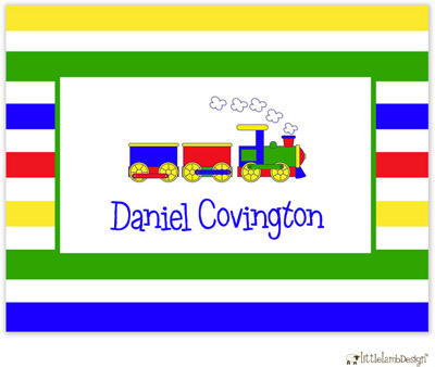 Personalized Stationery/Thank You Notes by Little Lamb Design - Choo Choo Train